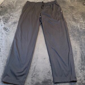 DSG Performance Track Pants Mens XL Gray Elastic Drawstring Waist Zipper Cuffs